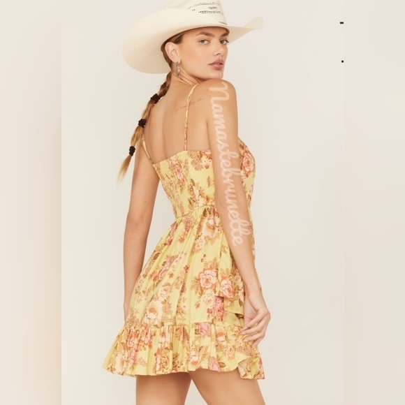 NWT $98 Band of Gypsies Boho Floral Tiered Dress - Picture 10 of 17